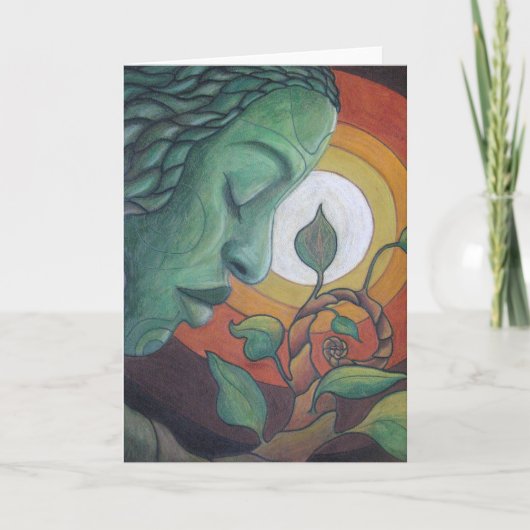 Grußkarte: "Das Erwachen" Karte (Vorderseite)