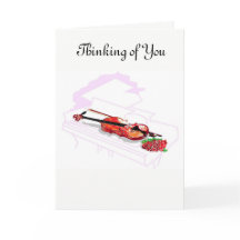 Grußkarte:Denken Sie an Violine & Piano