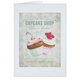 Grußkarte - Der Cupcake Shop