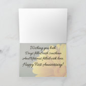 Grußkarte - Der erste Jahrestag des Daisy Karte (Innenseite)