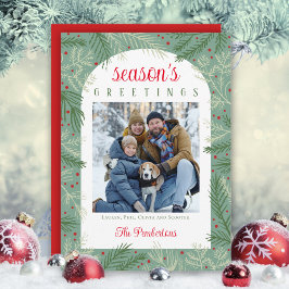 Grußkarte der Foto Season Feiertagskarte