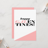 Grußkarte der glücklichen Galentine Karte (Vorderseite/Rückseite Beispiel)