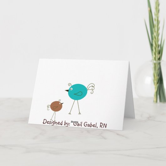 Grußkarte der glücklichen Krankenwoche Dankeskarte (Rückseite)