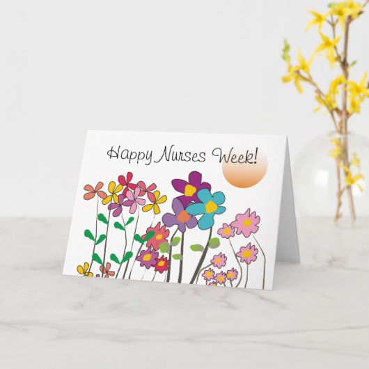 Grußkarte der glücklichen Krankenwoche Karte (Gelbe Blume)