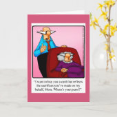 Grußkarte der glücklichen Mutter Karte (Gelbe Blume)