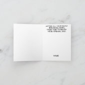 Grußkarte der Goldenen Spine Silhouette Karte (Innenseite)