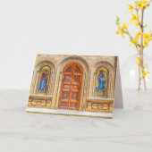 Grußkarte der griechischen orthodoxen Kirche Karte (Gelbe Blume)