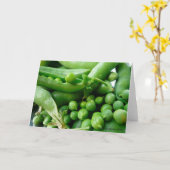 Grußkarte der grünen Erbsen Karte (Gelbe Blume)