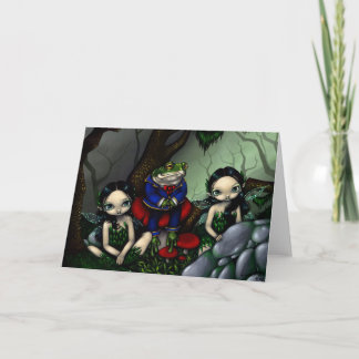 Grußkarte "Der handliche Frosch" Karte