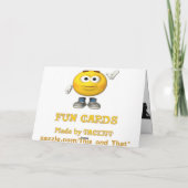 Grußkarte der heiligen Kuh Karte (Rückseite)