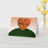 Grußkarte der Herbst-Liebe Karte (Gelbe Blume)