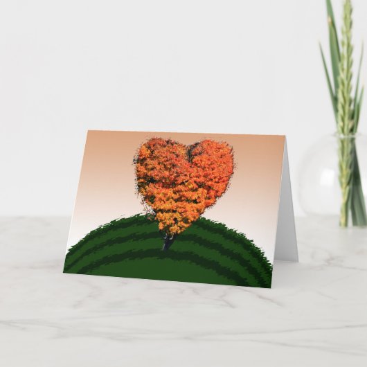 Grußkarte der Herbst-Liebe Karte (Vorderseite)