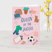 Grußkarte der Königin der Juggler Mutter Karte (Gelbe Blume)