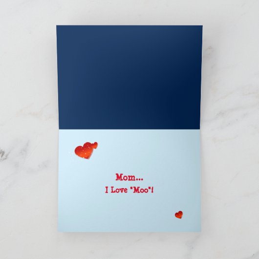 Grußkarte der Langhornkühe Karte (Innenseite)