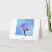 Grußkarte der Lily Mother-Lily Water Lily Day Karte (Rückseite)