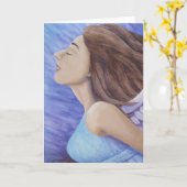 Grußkarte der Luftgodess Karte (Gelbe Blume)