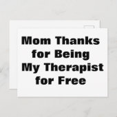 Grußkarte der Mutter am Sonntag Postkarte (Vorne/Hinten)