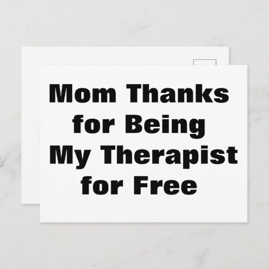 Grußkarte der Mutter am Sonntag Postkarte (Vorne/Hinten)