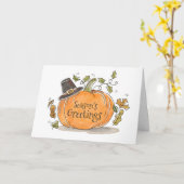 Grusskarte der Pumpkinzeit Karte (Gelbe Blume)