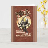 Grußkarte der Roboter Karte (Gelbe Blume)