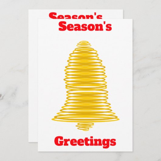 Grußkarte der Saison Einladung (Vorne/Hinten)