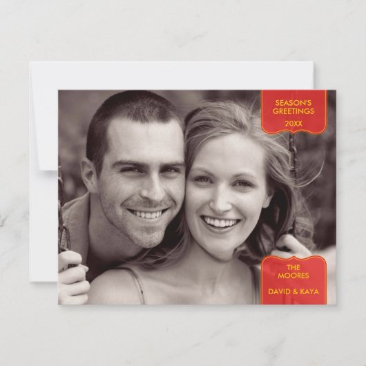 Grußkarte der Saison Feiertagskarte (Vorderseite)