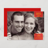 Grußkarte der Saison Feiertagskarte (Vorne/Hinten)