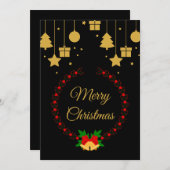 Grußkarte der Saison Feiertagskarte (Vorne/Hinten)