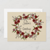 Grußkarte der Saison Postkarte (Vorne/Hinten)