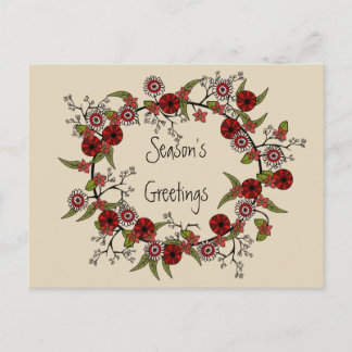 Grußkarte der Saison Postkarte