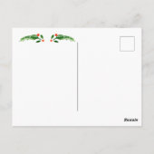 Grußkarte der Saison Postkarte (Rückseite)