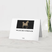 Grußkarte der Silhouette Feiertagskarte (Rückseite)