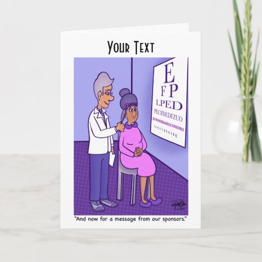 Grußkarte der Sponsoren Karte (Vorderseite)