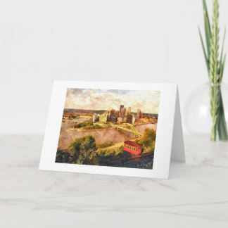 Grußkarte der Stadt Pittsburgh Feiertagskarte