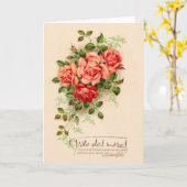 Grußkarte der Vintagen französischen Mutter Karte (Gelbe Blume)