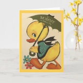 Grußkarte der Vintagen Mutter Karte (Gelbe Blume)