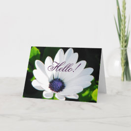 Grußkarte der weißen Blume Karte