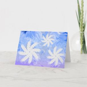 Grußkarte der weißen Zähne-Blume Karte