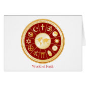 Grußkarte der Welt des Glaubens (Vorderseite (Horizontal))