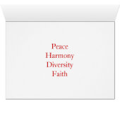 Grußkarte der Welt des Glaubens (Innenansicht Horizontal (Unten))