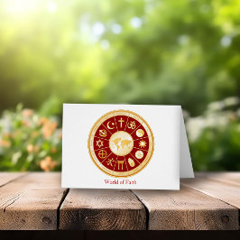 Grußkarte der Welt des Glaubens