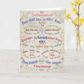 Grußkarte "der zehn Gebote" Karte (Gelbe Blume)