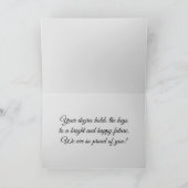 Grußkarte des Abschlusses Karte (Innenseite)