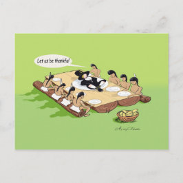 Grußkarte des amerikanischen Erntedanks Feiertagspostkarte