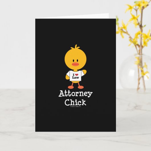 Grußkarte des Anwalts Chick Karte (Gelbe Blume)