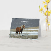 Grußkarte des belgischen Pferdes im Paddock Karte (Gelbe Blume)