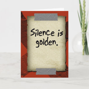 Grußkarte des Duct Tape Feiertagskarte