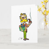 Grußkarte des Englischen Professors Karte (Gelbe Blume)