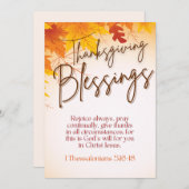 Grußkarte des Erntedanks mit Bibelverse Feiertagskarte (Vorne/Hinten)