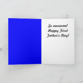 Grußkarte des ersten Vaters Karte (Innenseite)